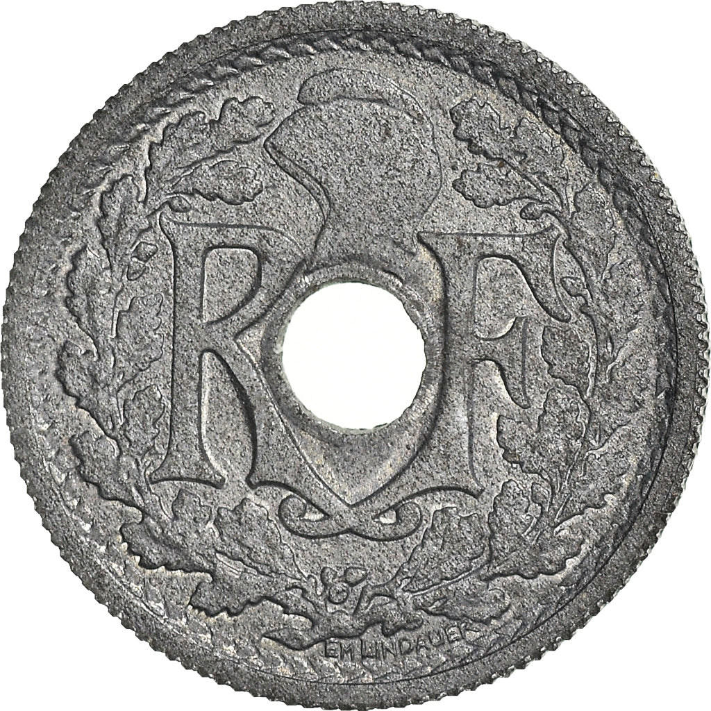 Moneda, Francia, Lindauer, 10 Centimes, 1945, Castelsarrasin, SC, Cinc