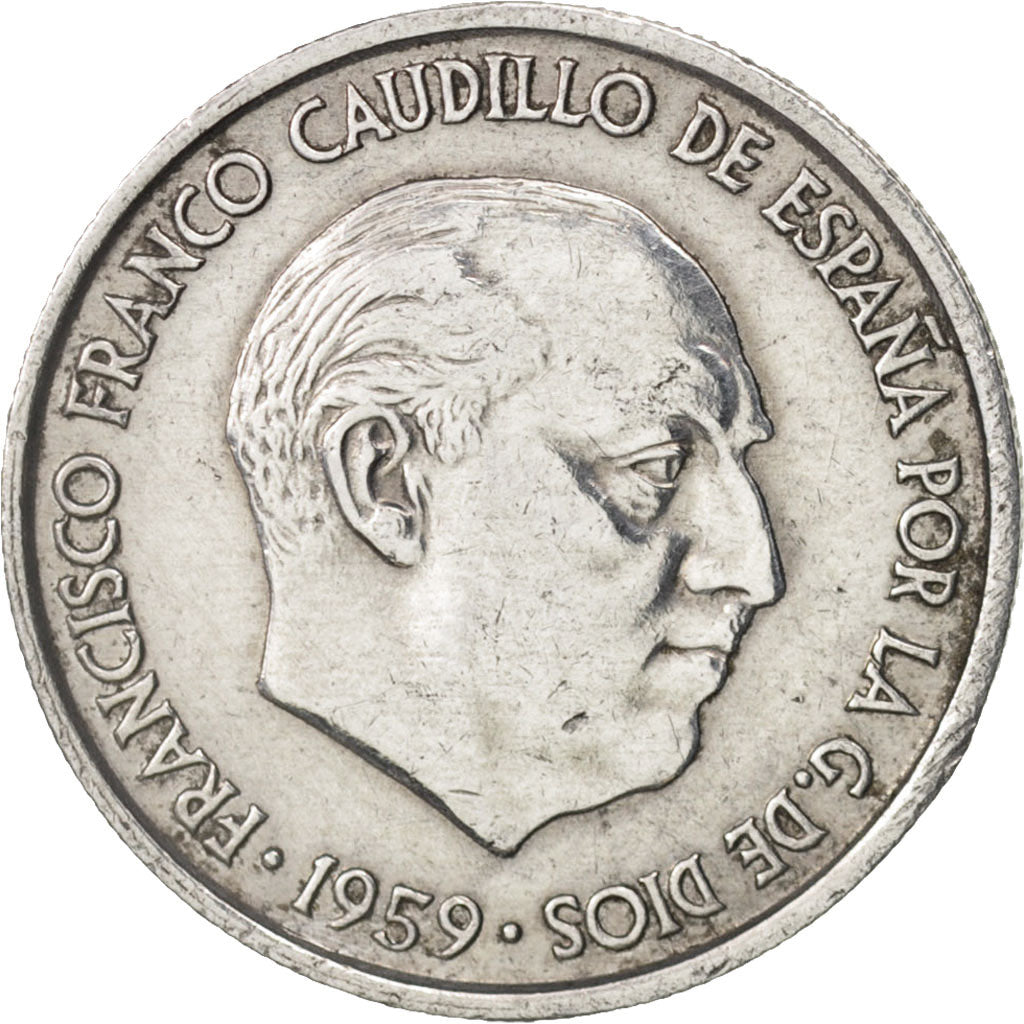 Münze, Spanien, Francisco Franco, caudillo, 10 Centimos, 1959, SS+, Aluminium