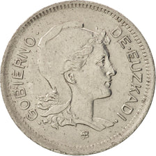 GUERRA CIVILE SPAGNOLA, EUZKADI, Peseta, 1937, Brussels, SPL-, Nichel, KM:1
