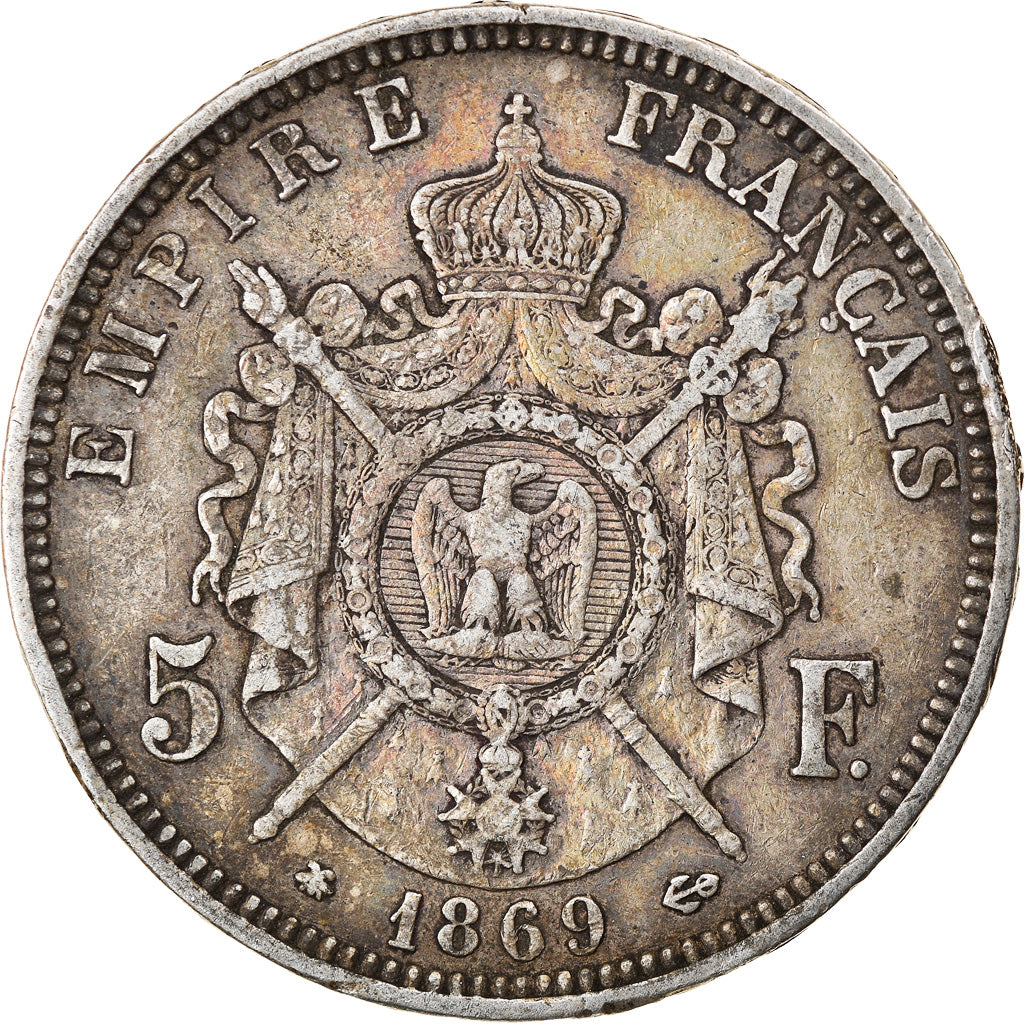 Münze, Frankreich, Napoleon III, Napoléon III, 5 Francs, 1869, Paris, SS