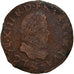 Coin, France, Louis XIII, Double Tournois, 1613, Aix-en-Provence, VF(20-25)