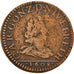 Moneta, Francia, Charles de Gonzague, Liard, 1608, Charleville, MB, Rame