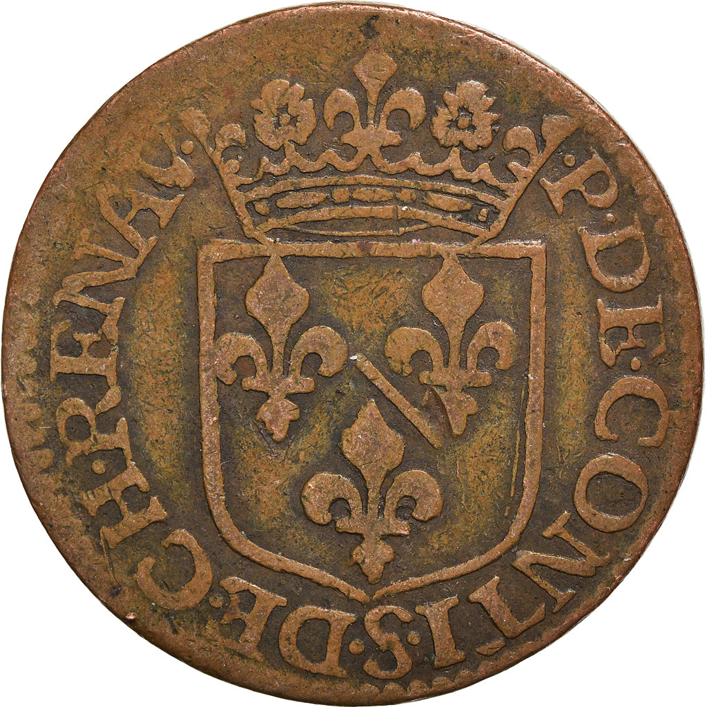 Monnaie, FRENCH STATES, CHATEAU-RENAUD, François de Bourbon, Liard, 1614