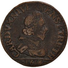 Münze, FRENCH STATES, NEVERS & RETHEL, Charles of Gonzaga, 2 Liard, 1614