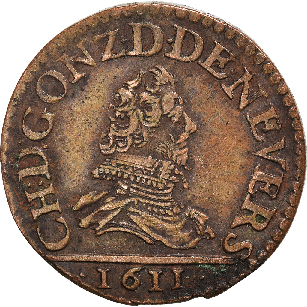 Moeda, ESTADOS FRANCESES, NEVERS & RETHEL, Charles de Gonzague, Double Tournois