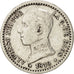 Spain, Alfonso XIII, 50 Centimos, 1910, EF(40-45), Silver, KM:730