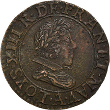 Coin, France, Louis XIII, Double tournois, buste juvénile, Double Tournois