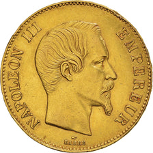 Moneda, Francia, Napoleon III, 100 Francs, 1858, Paris, MBC, Oro, Gadoury:1135