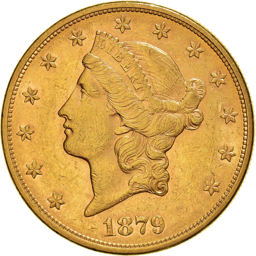 Münze, Vereinigte Staaten, Liberty Head, $20, Double Eagle, 1879, U.S. Mint