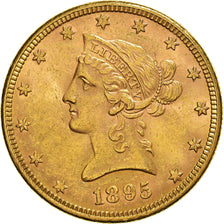 Coin, United States, Coronet Head, $10, Eagle, 1895, U.S. Mint, Philadelphia