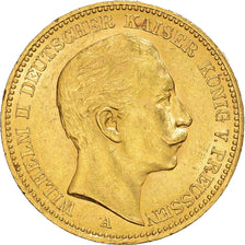 Moneda, Estados alemanes, PRUSSIA, Wilhelm II, 20 Mark, 1906, Berlin, EBC, Oro