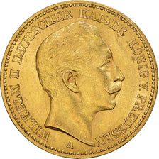 Coin, German States, PRUSSIA, Wilhelm II, 20 Mark, 1902, Berlin, AU(50-53)