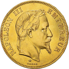 Monnaie, France, Napoleon III, Napoléon III, 100 Francs, 1866, Paris, TTB+, Or