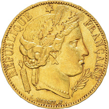 Monnaie, France, Cérès, 20 Francs, 1849, Paris, TTB+, Or, Gadoury:1059, KM:762