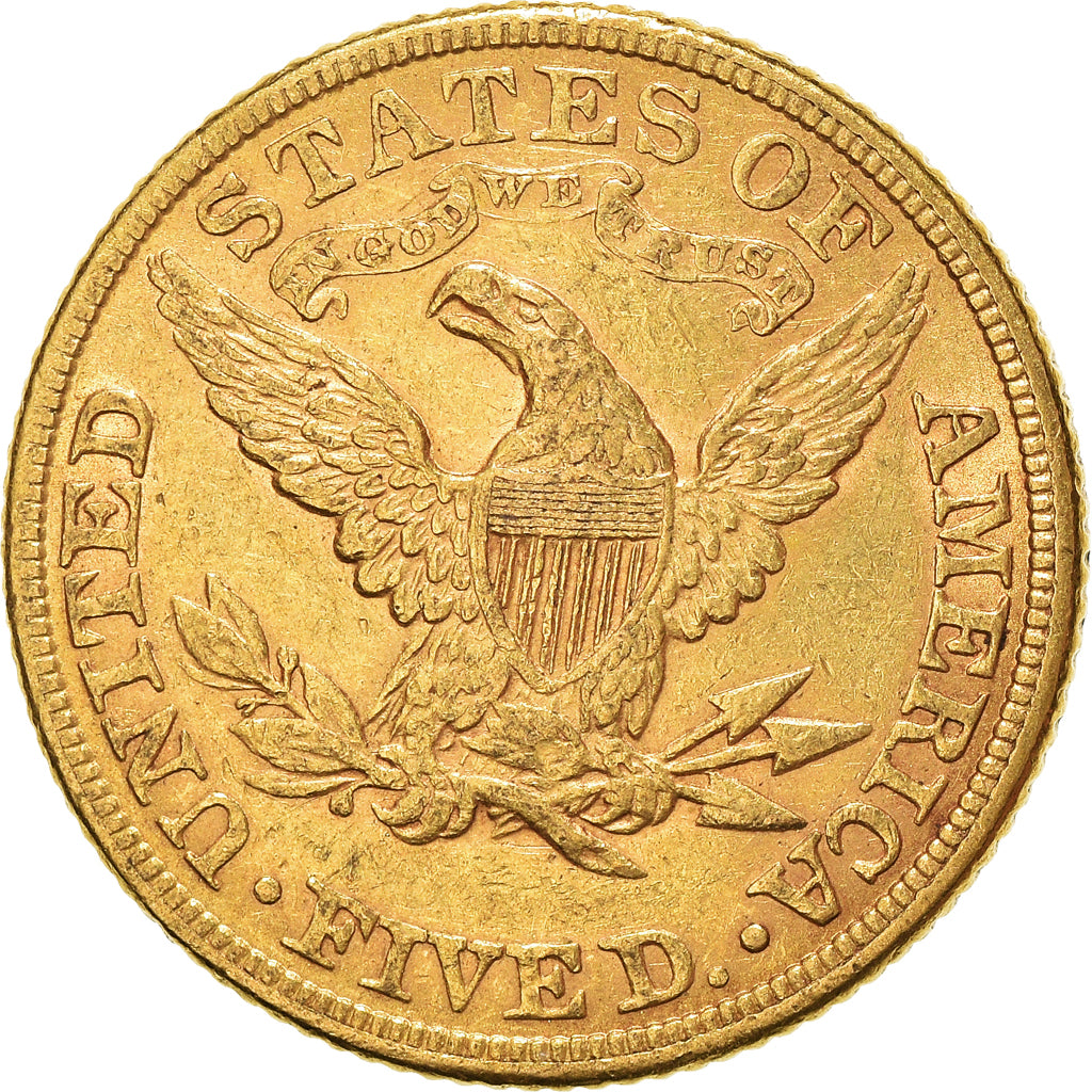 Münze, Vereinigte Staaten, Coronet Head, $5, Half Eagle, 1882, U.S. Mint