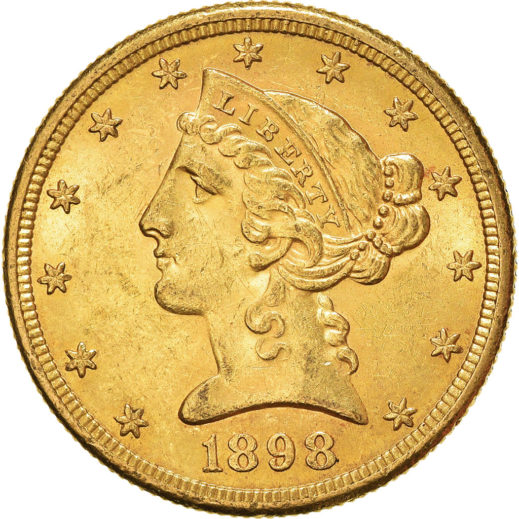 Münze, Vereinigte Staaten, Coronet Head, $5, Half Eagle, 1898, U.S. Mint, San