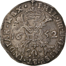 Munten, Lage Spaanse landen, Vlaanderen, Filip IV, Patagon, 1652, Bruges, ZF+