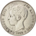 Moneta, Spagna, Alfonso XIII, Peseta, 1900, BB, Argento, KM:706