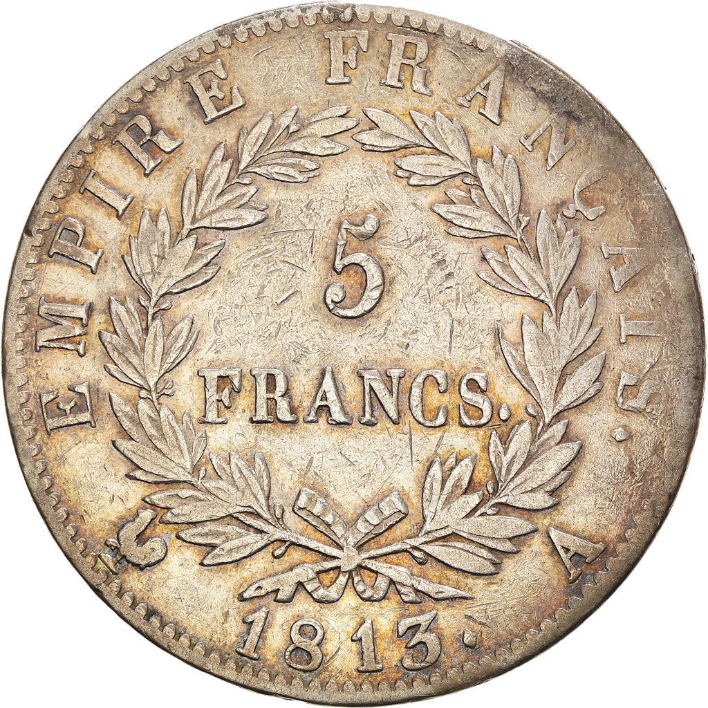 Coin, France, Napoléon I, 5 Francs, 1813, Paris, EF(40-45), Silver, KM:694.1