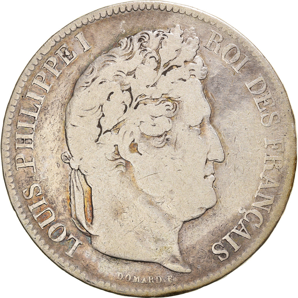 Coin, France, Louis-Philippe, 5 Francs, 1832, Lille, VF(20-25), Silver