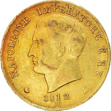 Moneta, DEPARTAMENTY WŁOSKIE, KINGDOM OF NAPOLEON, Napoleon I, 20 Lire, 1812