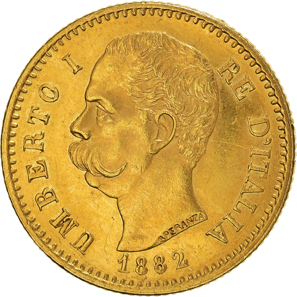 Moneta, Italia, Umberto I, 20 Lire, 1882, Rome, SPL, Oro, KM:21