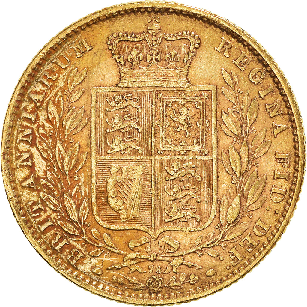 Coin, Great Britain, Victoria, Sovereign, 1871, London, EF(40-45), Gold