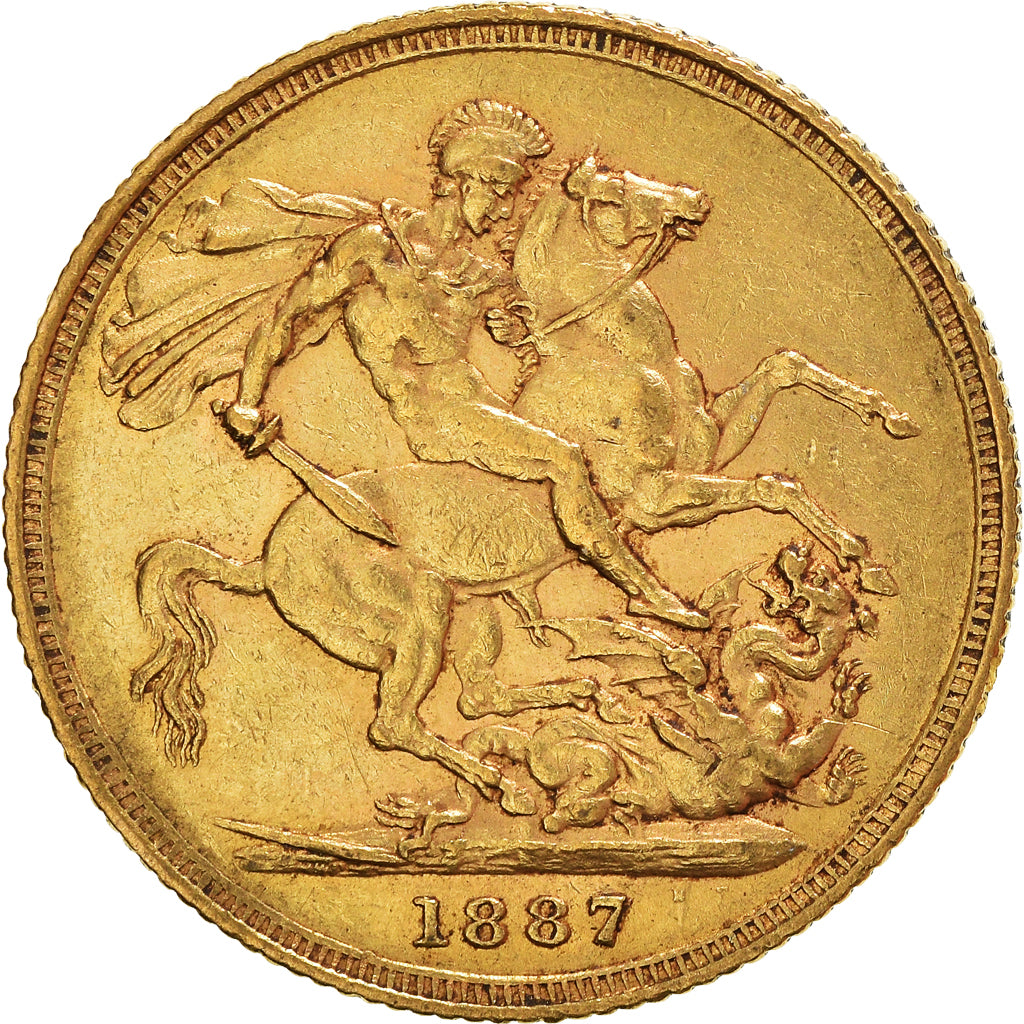 Moeda, Austrália, Victoria, Sovereign, 1887, Sydney, AU(50-53), Dourado, KM:7