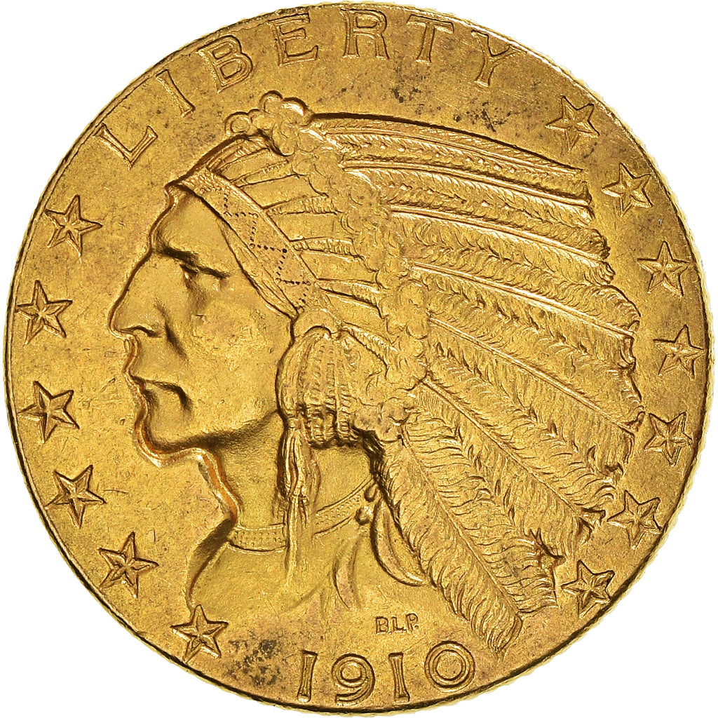 Münze, Vereinigte Staaten, Indian Head, $5, Half Eagle, 1910, U.S. Mint