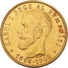 Monnaie, Roumanie, Carol I, 20 Lei, 1906, SUP, Or, KM:37