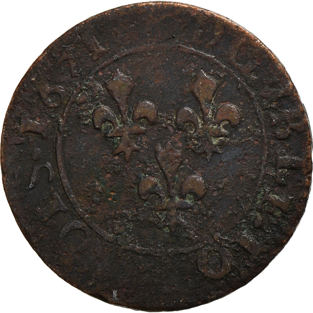 Moneda, Francia, Louis XIII, Double Tournois, 1621, Saint-André de