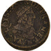 Moneta, Francia, Louis XIII, Double Tournois, 1637, MB, Rame