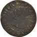 Moneda, Francia, Louis XIII, Double Tournois, 1613, Paris, BC+, Cobre