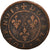 Moneda, Francia, Henri III, Double Tournois, Paris, BC+, Cobre, Sombart:4072