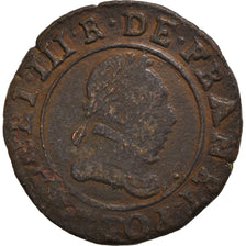 Monnaie, Régions françaises, Henri III, Double Tournois, 1588, Paris, TB