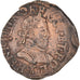 Monnaie, France, Henri III, Double Tournois, 1584, Nantes, TTB, Cuivre, CGKL:74