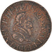 Monnaie, France, Henri IV, Double Tournois, 1591, Châlons-en-Champagne, TTB