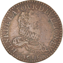 Coin, France, Ardennes, Henri de la Tour d'Auvergne, Liard, 1613, Sedan
