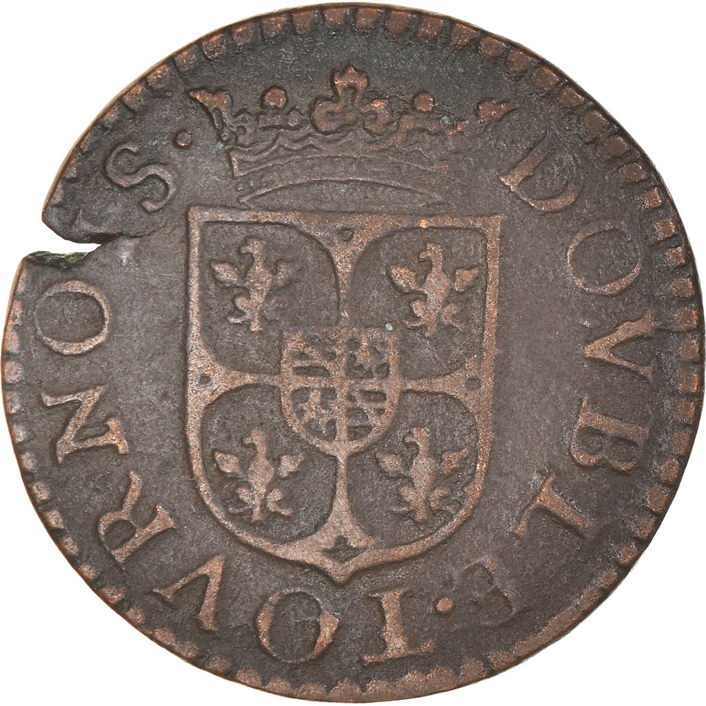 Monnaie, France, Ardennes, Charles de Gonzague, Double Tournois, 1609