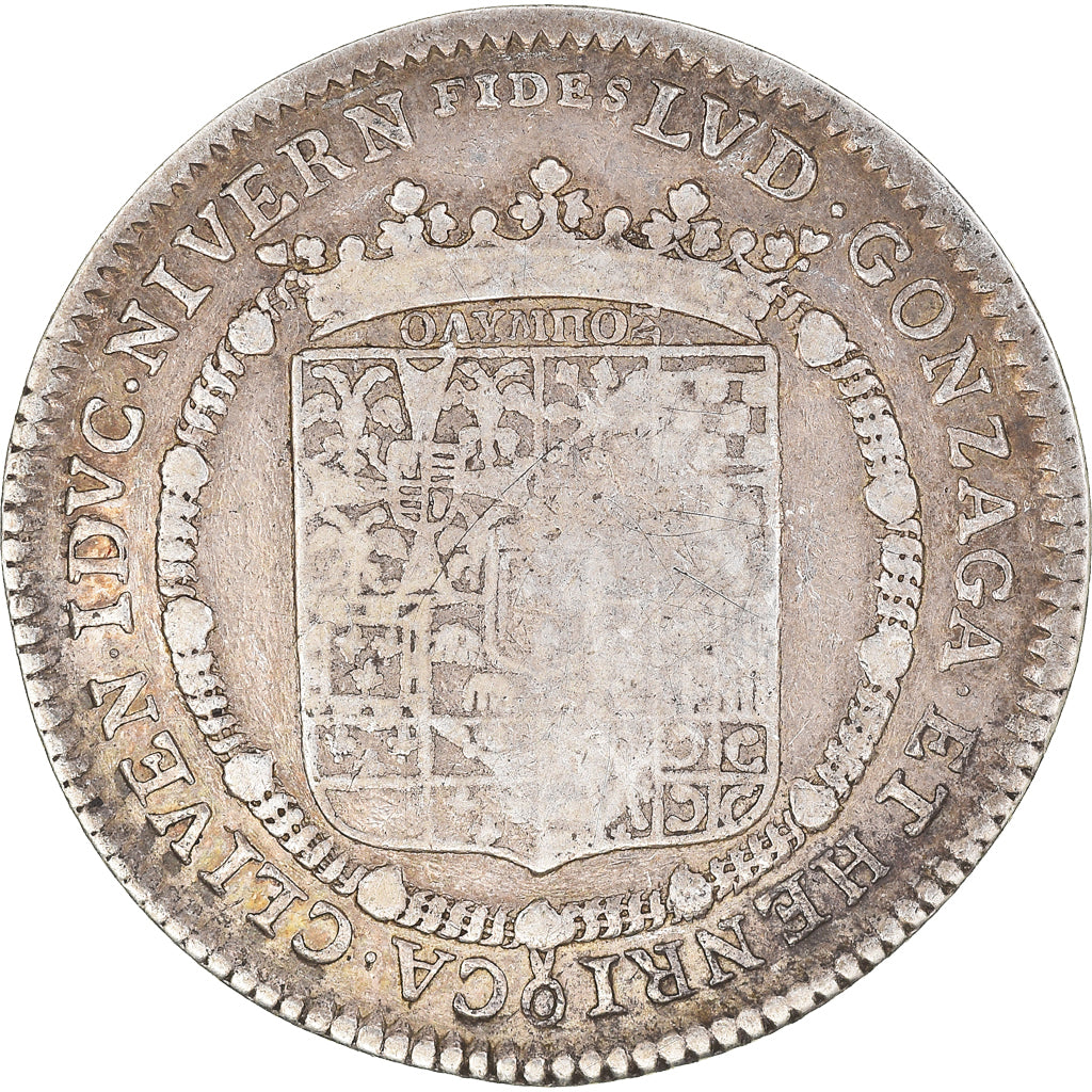 France, Token, Louis de Gonzague et Henriette de Clèves, 1651, VF(20-25)