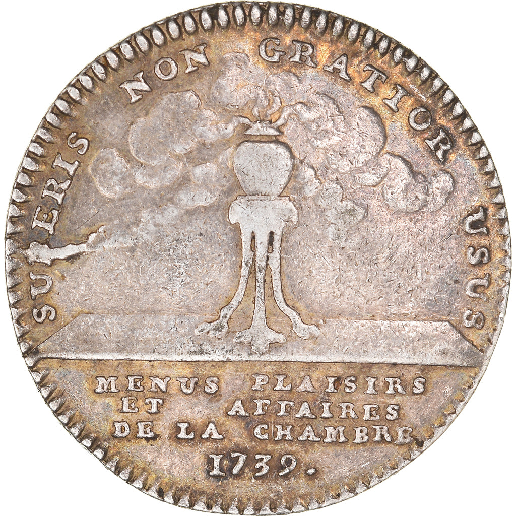 Francia, Token, Louis XV, Menus Plaisirs du Roi, 1739, BB, Argento