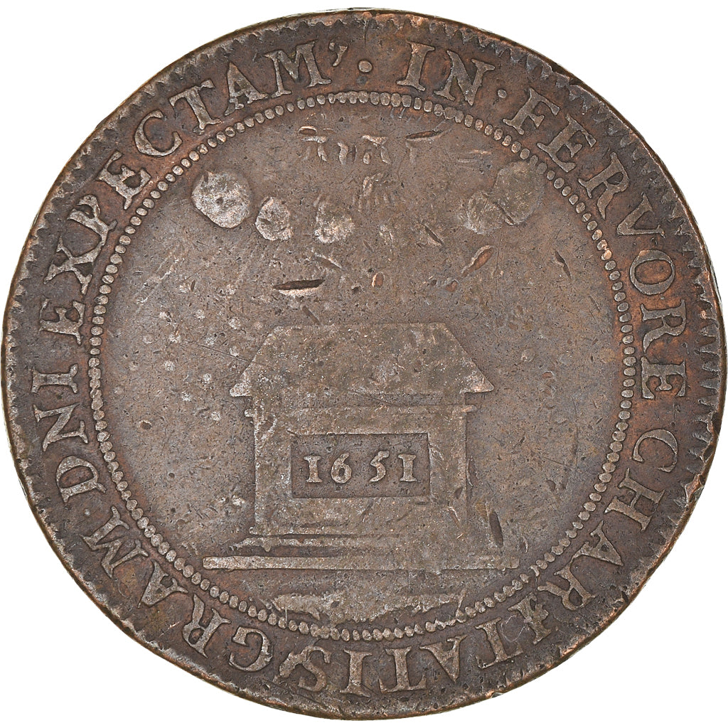 France, Token, Louis de Gonzague et Henriette de Clèves, 1651, VF(30-35)