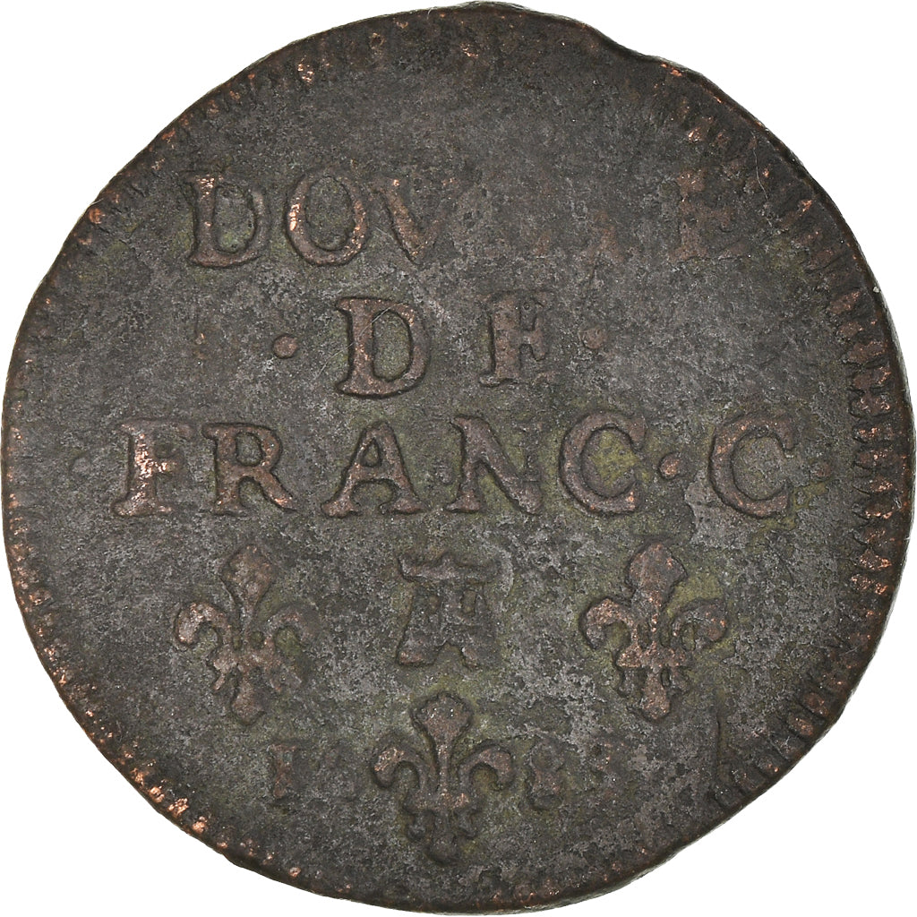 Monnaie, France, Ardennes, Godefroy-Maurice, Double de Franc-c, 1683, TB+