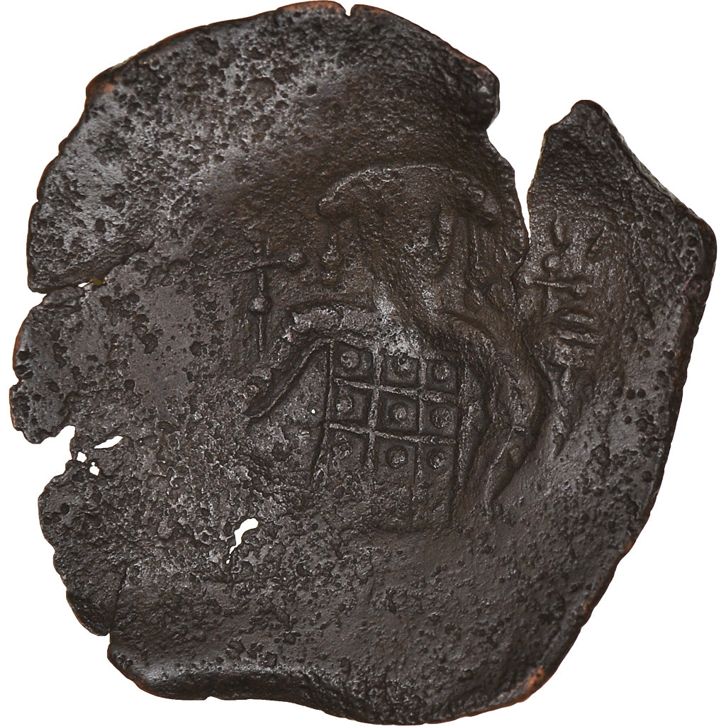 Coin, Isaac II Angelus, Aspron trachy, 1185-1195, Constantinople, VF(20-25)