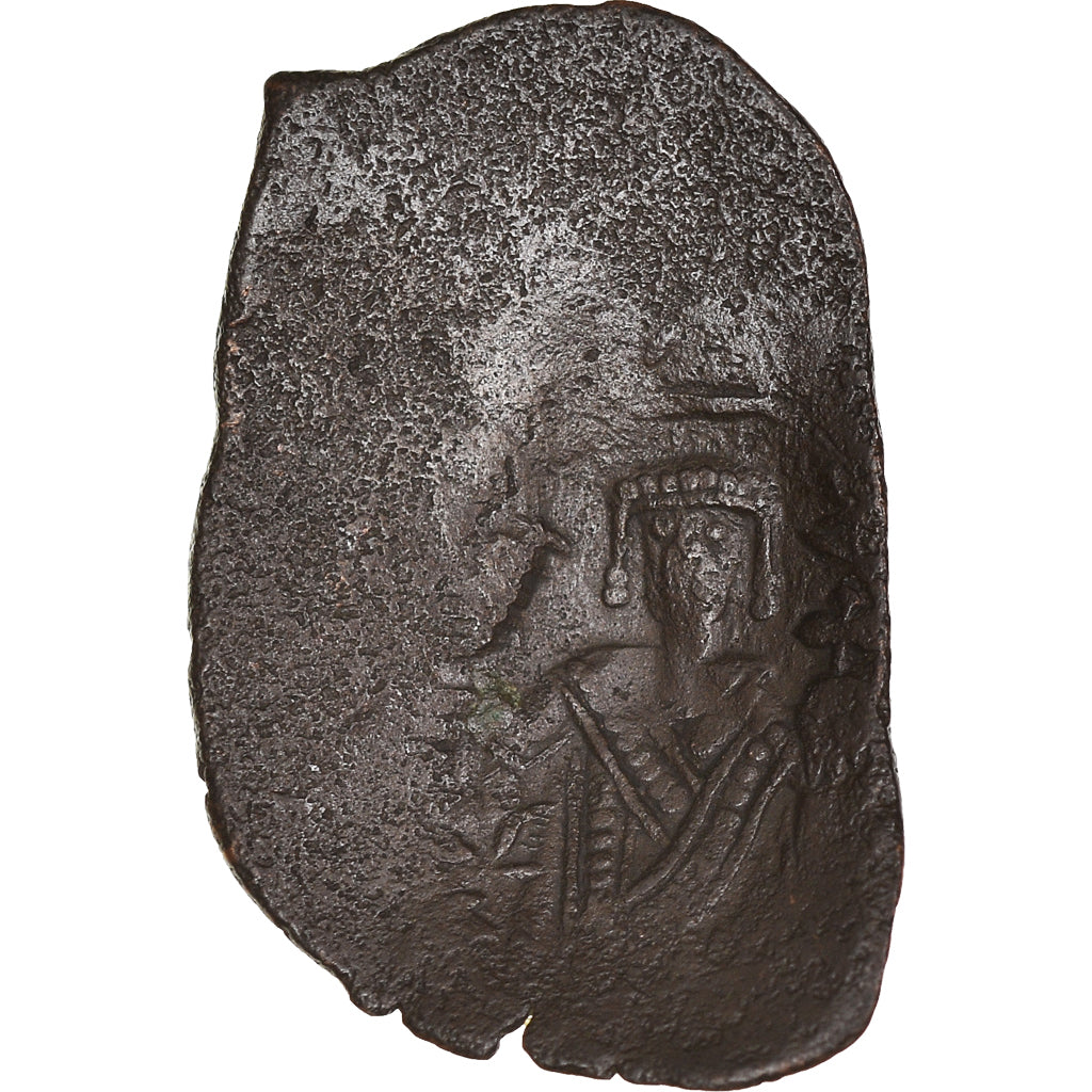 Moeda, Isaac II Angelus, Aspron trachy, 1185-1195, Constantinople, VF(20-25)