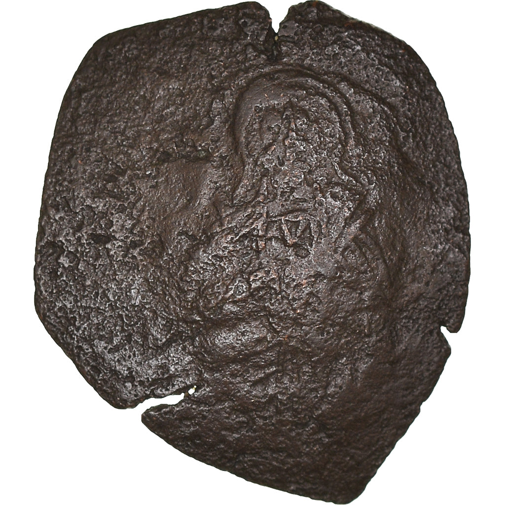 Moeda, Isaac II Angelus, Aspron trachy, 1185-1195, Constantinople, VF(20-25)