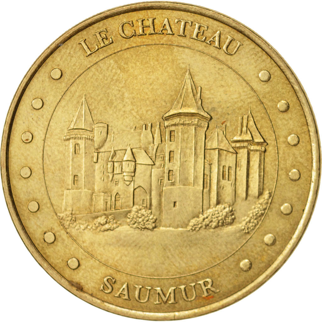 Francia, Token, Jetón turístico, 49/ Château de Saumur, Arts & Culture, 2002