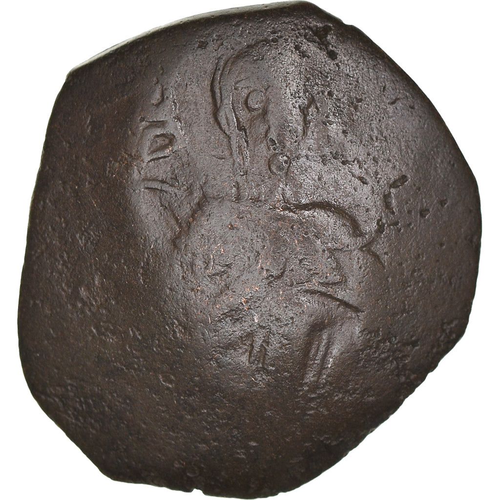 Moeda, Isaac II Angelus, Aspron trachy, 1185-1195, Constantinople, VF(20-25)