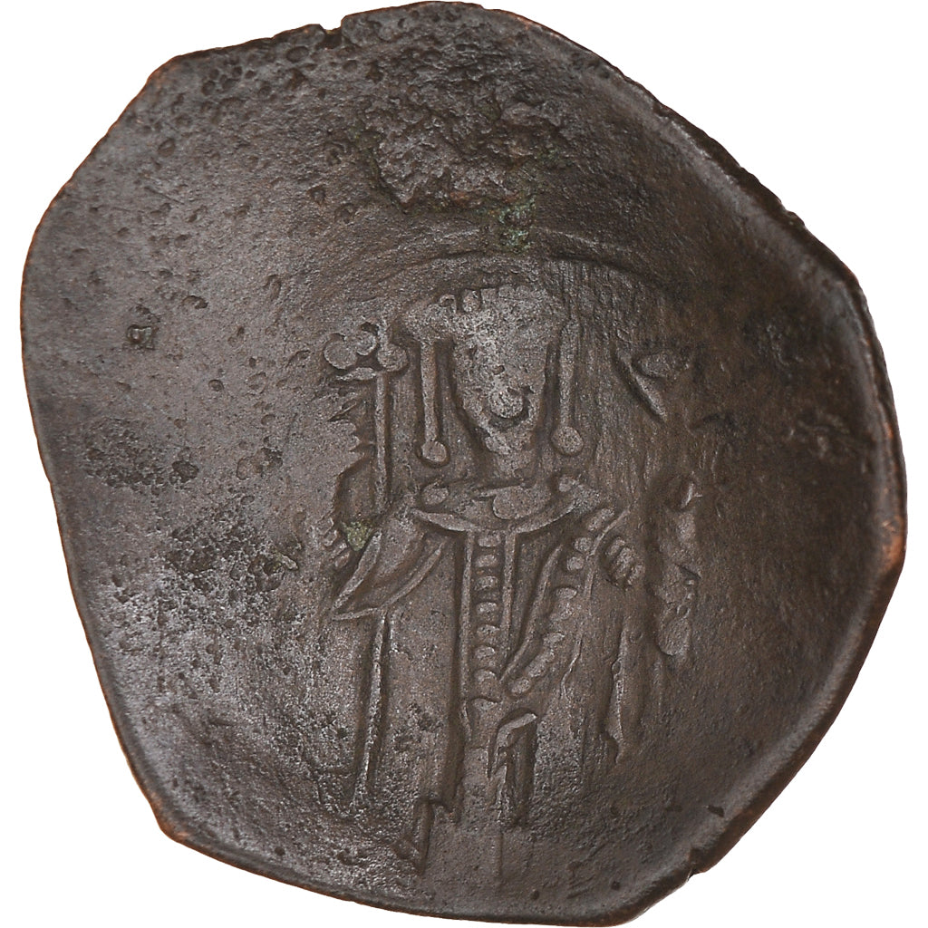 Moeda, Isaac II Angelus, Aspron trachy, 1185-1195, Constantinople, VF(20-25)