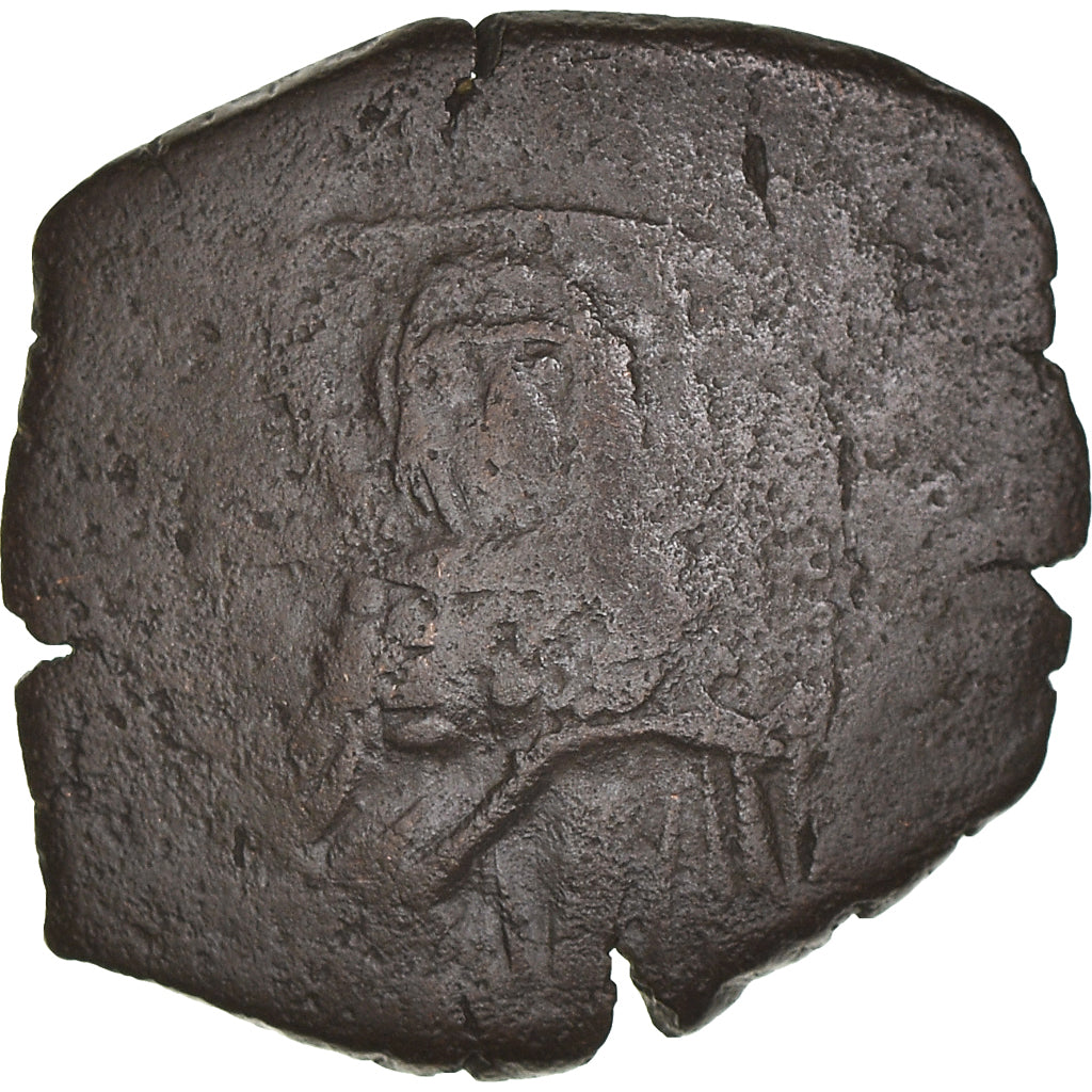 Munten, Isaac II Angelus, Aspron trachy, 1185-1195, Constantinople, FR, Billon